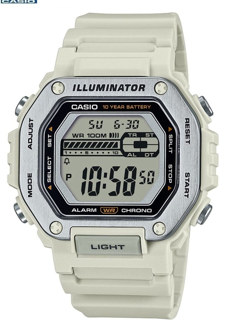 1-1-9.jpg Casio Montre Homme Numerique Bracelet en résine Autonomie de la pile : 10 ans Étanche à 100m-mwd-110h-8avdf - Image 1