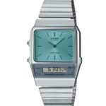 Casio montre electronique avec bracelet metal pour hommes femmes-aq-800ec-2adf