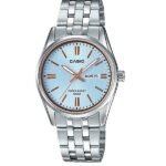 Casio montre pour femme métal Cadran bleu ciel luxueux-ltp-1335d-2avdf
