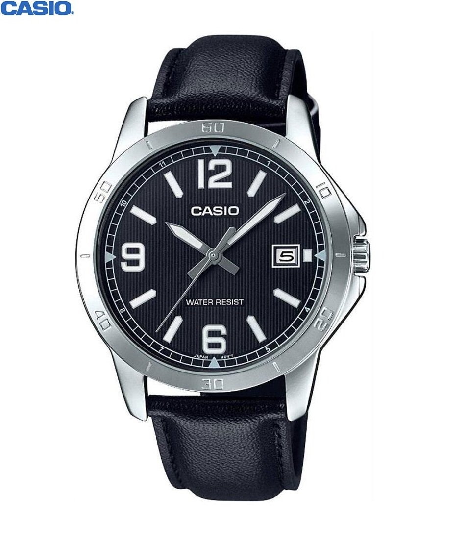 1-18-5.jpg Casio montre Homme Analog Bracelet cuir - Image 1