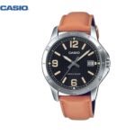 Casio montre homme analog clasique bracelet en cuir