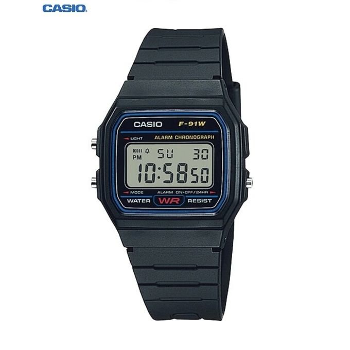 1-2-4.jpg Casio montre numérique homme -F-91W-1DG - Image 1