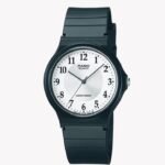 Montre homme femme minimaliste classique en résine, cadran Blanc MQ-24-7B3LDF