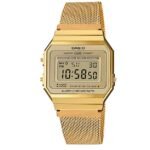 Casio Montre Unisexe homme et femme Vintage Series Numérique Cadran Dore-A700WMG-9ADF