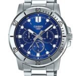 Montre Casio pour homme bracelet en métal étanche cadran bleu-mtp-vd300d-2eudf