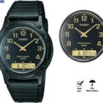 Casio montre homme Bracelet en plastique numérique combinée à une montre analogique- Aw-49h-1bvdf