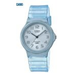 Casio Montre Homme femme Bracelet en resine transparent bleu 3aiguilless Étanche-mq-24s-2bdf
