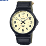 Casio Montres pour homme Cordon en tissu 3Kim Résistant à l'eau WR50M-Mw-240b-3bvdf