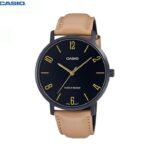 Casio montre homme analog clasique bracelet en cuir