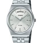 Casio Montre Homme Cadran blanc Bracelet acier inoxydable silver etanche Quartz–mtp-b146d-7avdf