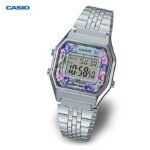 Casio Montre pour femme Bracelet en métal Cadran bleu rose Résistant à l'eau-la680wa-2cdf