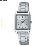 Casio Montre analogique pour Femme 3aiguilles verre minéral acier inoxydable-ltp-v007d-4eudf