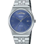 Casio Montre Homme Cadran bleu Bracelet acier inoxydable etanche Quartz –mtp-b146d-2avdf