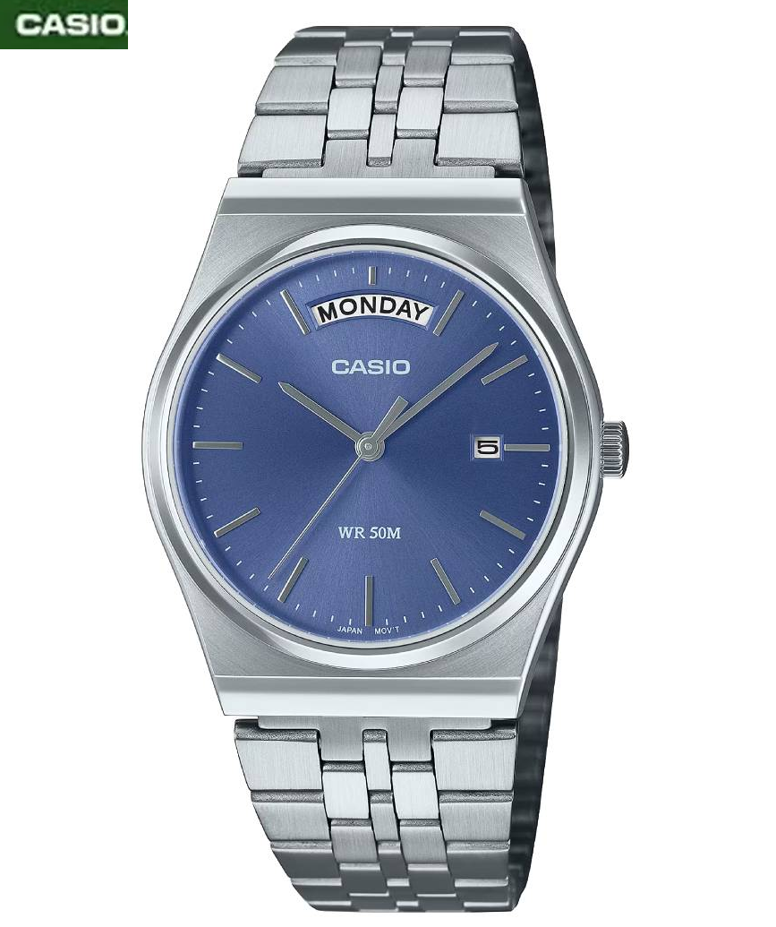 1-9.png Casio Montre Homme Cadran bleu Bracelet acier inoxydable etanche Quartz –mtp-b146d-2avdf - Image 1