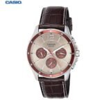 Montre Homme Classe Bracelet en Cuir Cadran Analogique Multi Hands-mtp-1374l-7a1vdf
