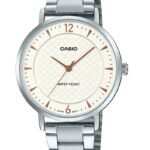 Casio Montre pour femme Bracelet en métal Cadran Blanc en maille Etanche-ltp-vt04d-7adf