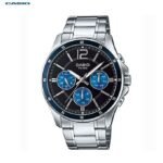 Casio Montre analogique pour homme bracelet en métal sportive à 6 aiguilles étanche-mtp-1374d-2avdf
