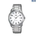 Casio Montre hommes Argentee cadran blanc avec date -Etanche-mtp-1183a-7bdf