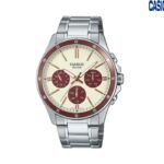 Casio Montre analogique pour homme bracelet en métal sportive à 6 aiguilless étanche-mtp-1374d-5a2vdf