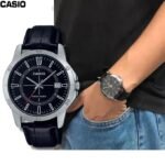 Casio Montre homme bracelet en cuir étanche 3 aiguilless dare -mtp-v004l-1cudf