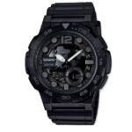 Casio montre pour hommes heure mondiale étanche 100 mètres-aeq-100w-1bvdf