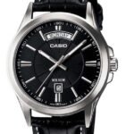Casio Montre Homme Bracelet en cuir 3aiguilless Étanche à 50m-mtp-1381l-1avdf